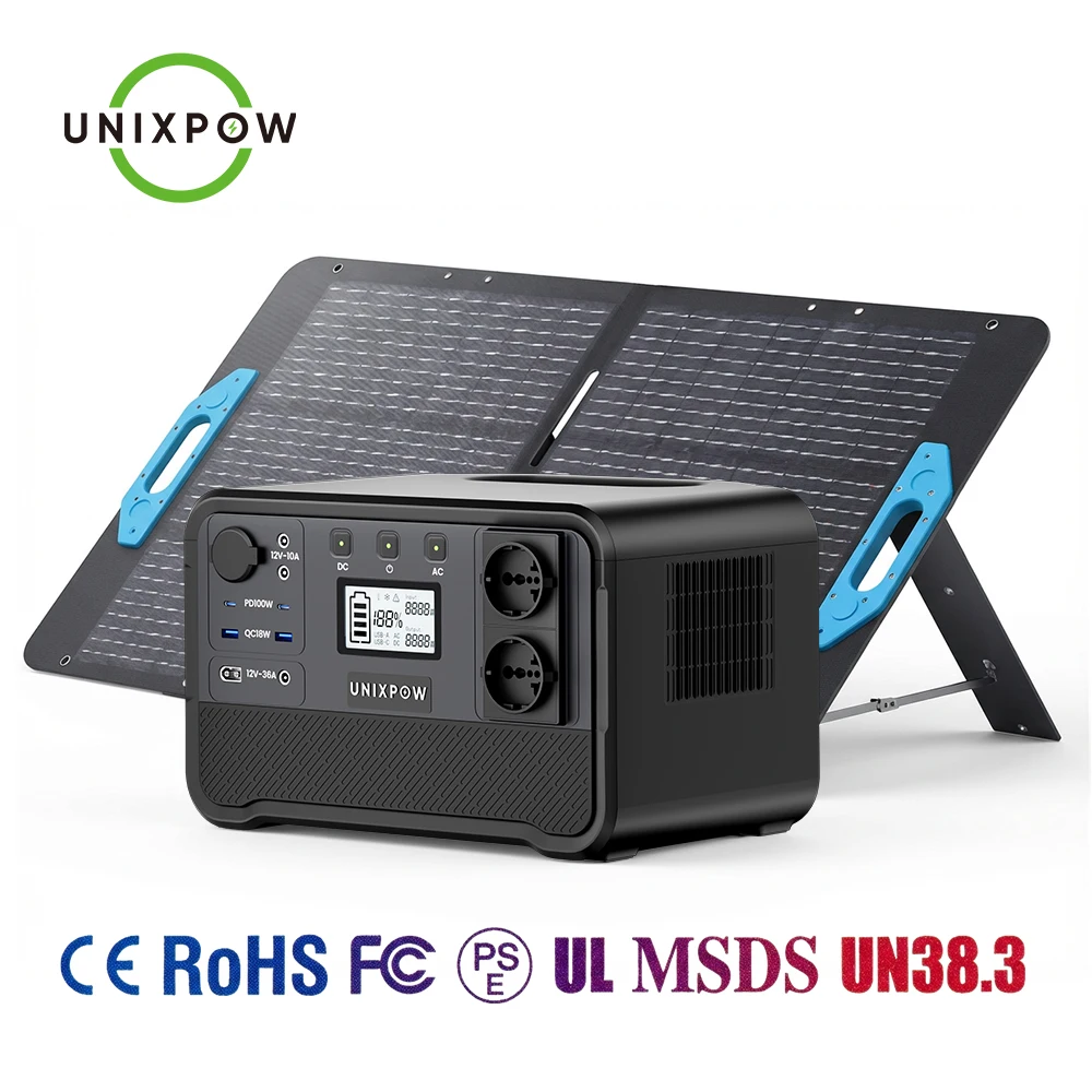 Factory 700W 1000W 1200W 1500W 2400W 3000W 5000W Solar Energy Storage Generator Lifepo4 Battery Portable Power Station