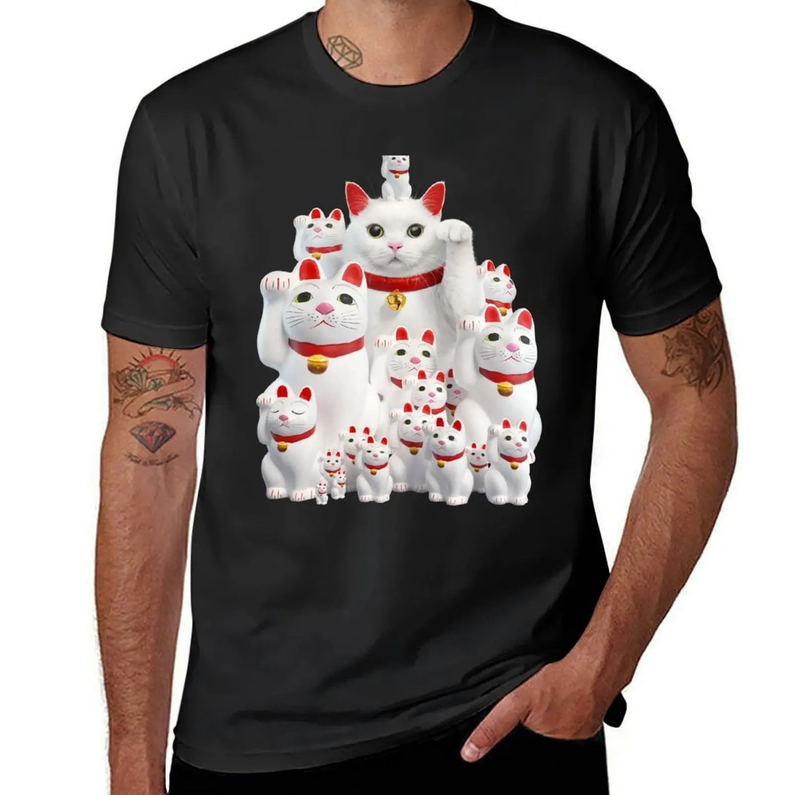 

The traditional Maneki Neko T-Shirt funnys quick drying customizeds fitted t shirts for men