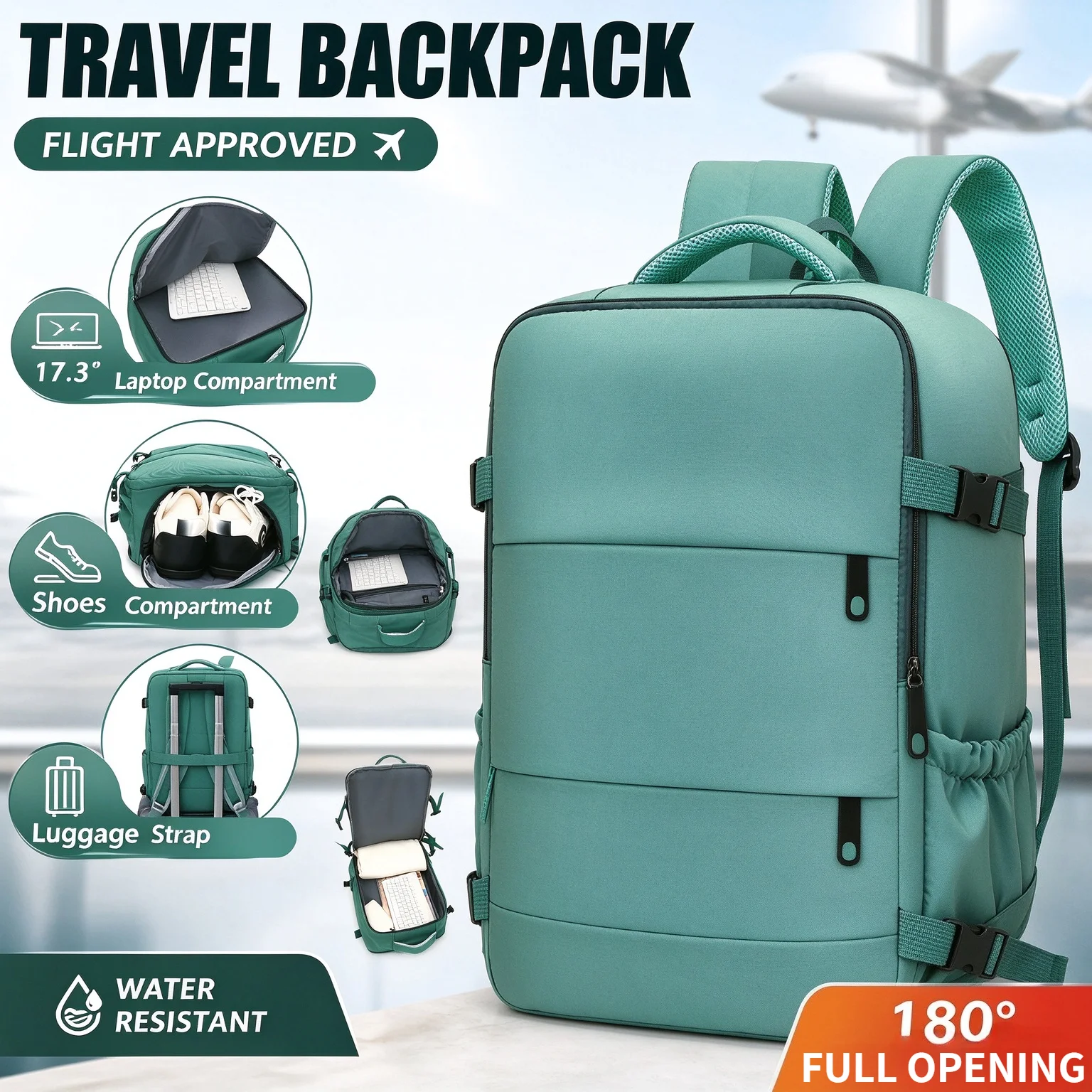 Backpack 40x20x25 Cabin Bag Travel Backpack for Men Women Hand Luggage Leisure Laptop Backpack mochila para viaje cabina gallery 3