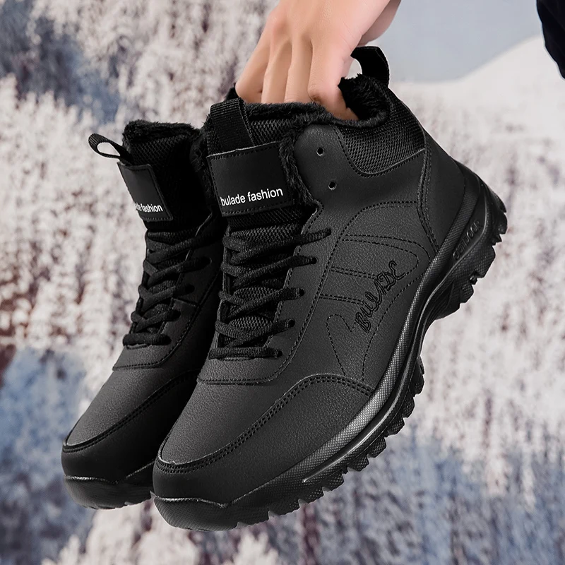 men boots 2025 New Winter Slippers Warm Men Shoes Waterproof Non-Slip Plush Sneakers Male tenis shoes Boots Men Sneakers Winter