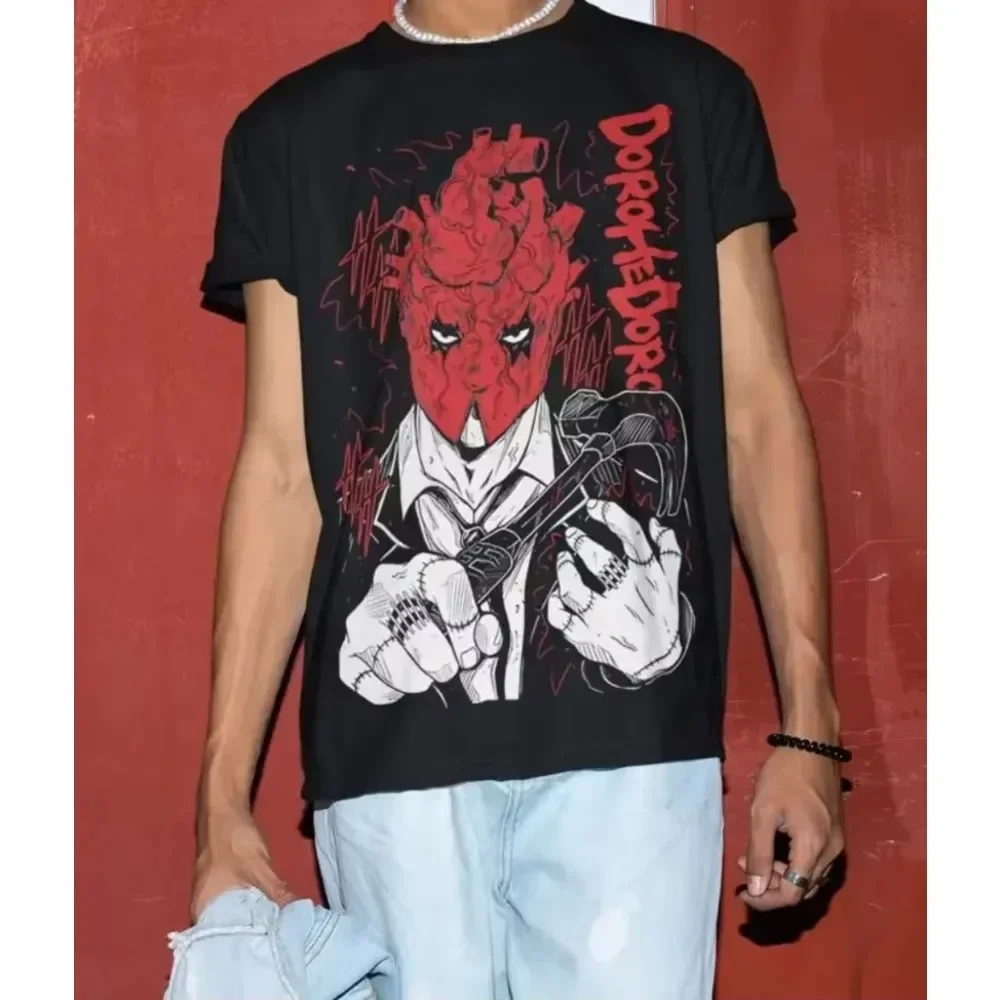 T-shirt manches courtes homme femme coton bienvenue au Chaos Anime Manga unisexe Dorohedoro T-Shirt Animation périphérique cadeaux