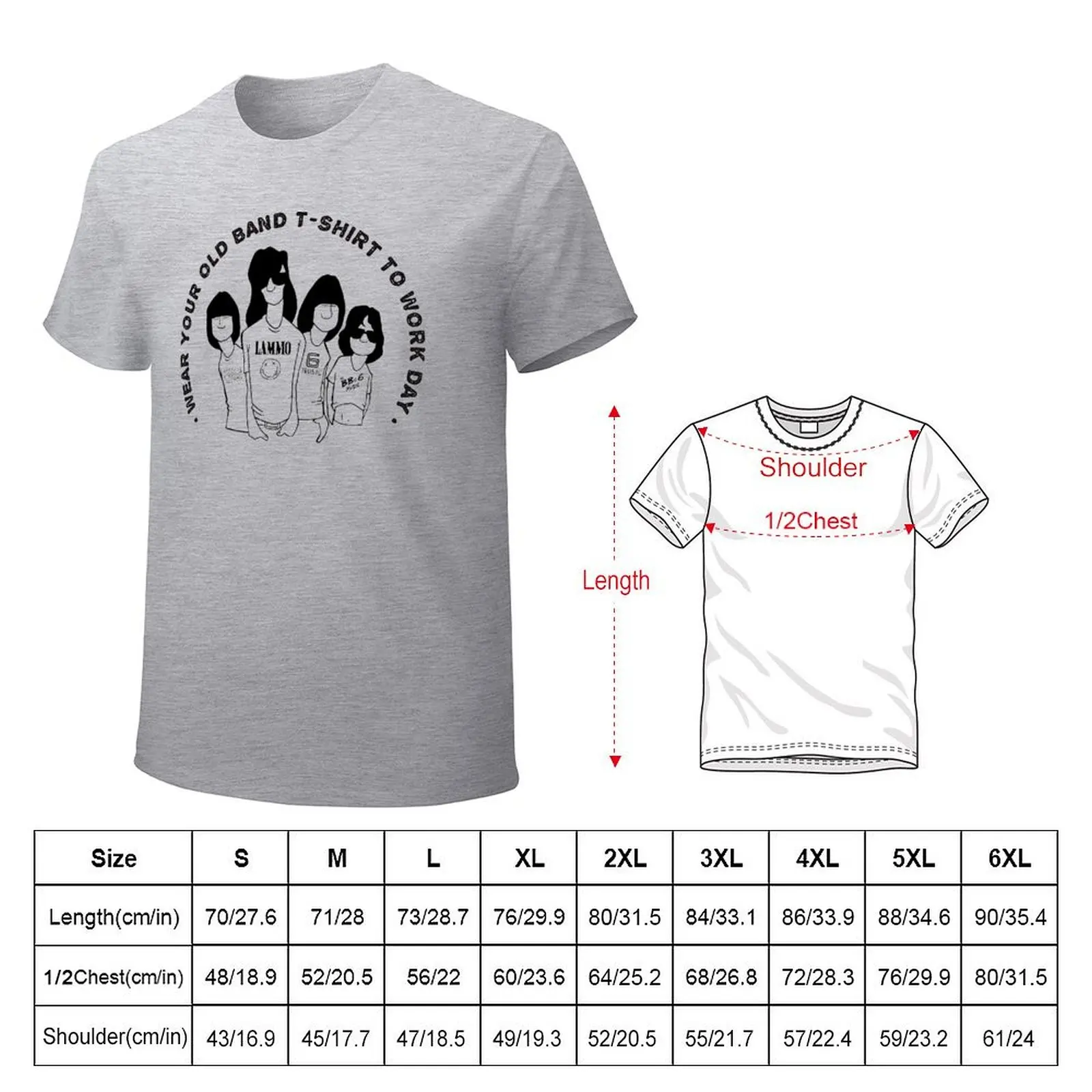 Old Band Tshirt To Daily Activity T-shirt tees summer clothes kawaii clothes big and tall t shirts for men