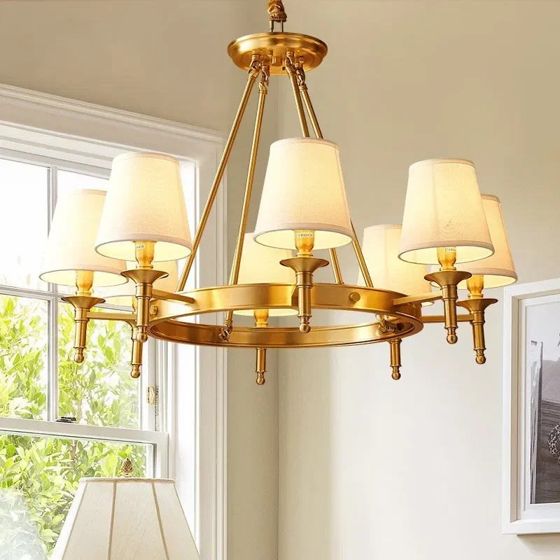 

FAIRY Brass Chandeliers Lamp Contemporary Luxury LED Pendant Light for Home Living Room Bedroom Fixtures