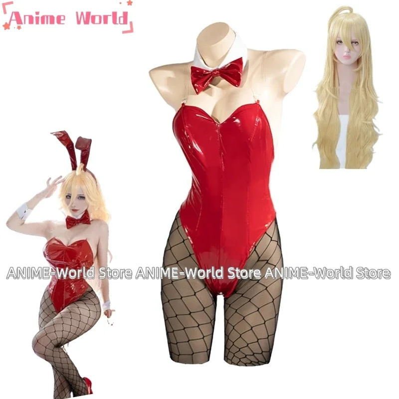 

《Custom size》Anime Panty And Stocking With Garterbelt Panty Bunny Girl Cosplay Costume Wig