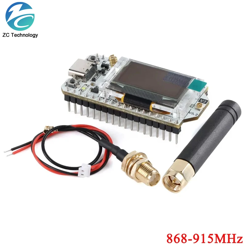 ESP32 SX1262 LoRa 868MHz/915MHz 0.96 Inch OLED Wifi BLE ESP32-S3 Lora 32 IOT Development Board Support Meshtastic Mesh Network