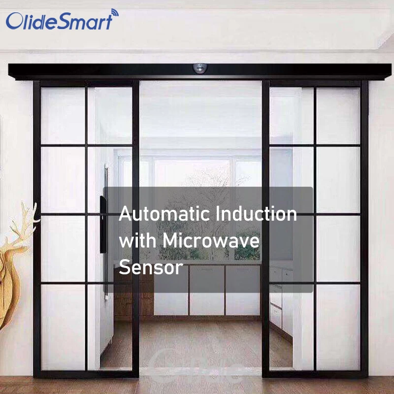 Olide SD280 Heavy Duty Automatic Sliding Door Opener, Remote Control Glass Slide Door System