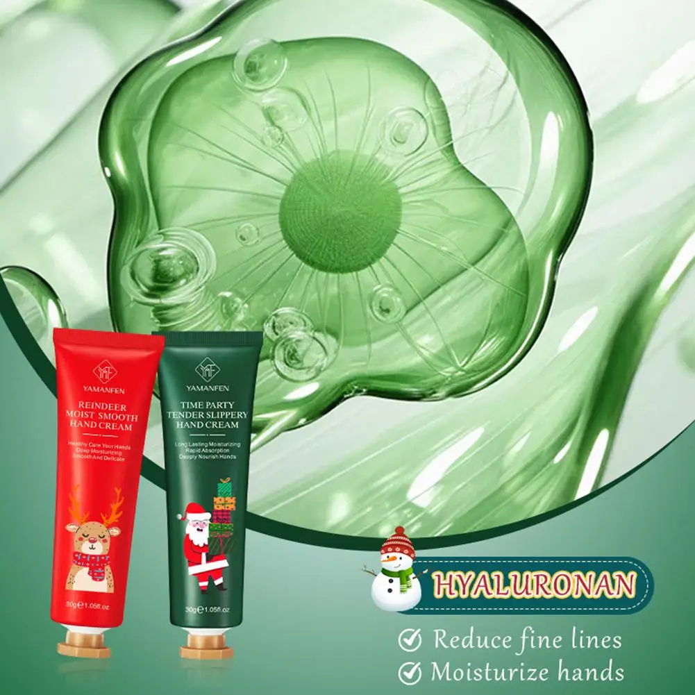 Regalo de Navidad, juego de crema de manos de 5/bolsa, textura de crema, paquete de viaje hidratante, hidratante duradero, regalo suave para la piel de las manos para mujeres