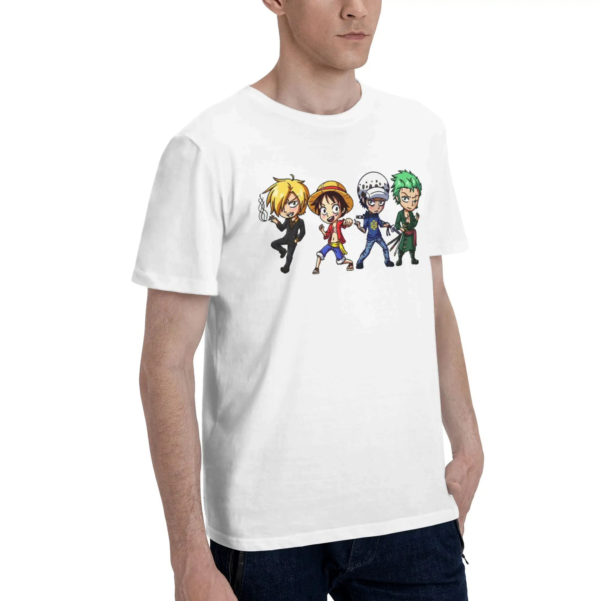 All the Bois  Men's T Shirt One Piece Awesome Tees Short Sleeve Round Collar Cotton Graphic Printed Clothes T-Shirt