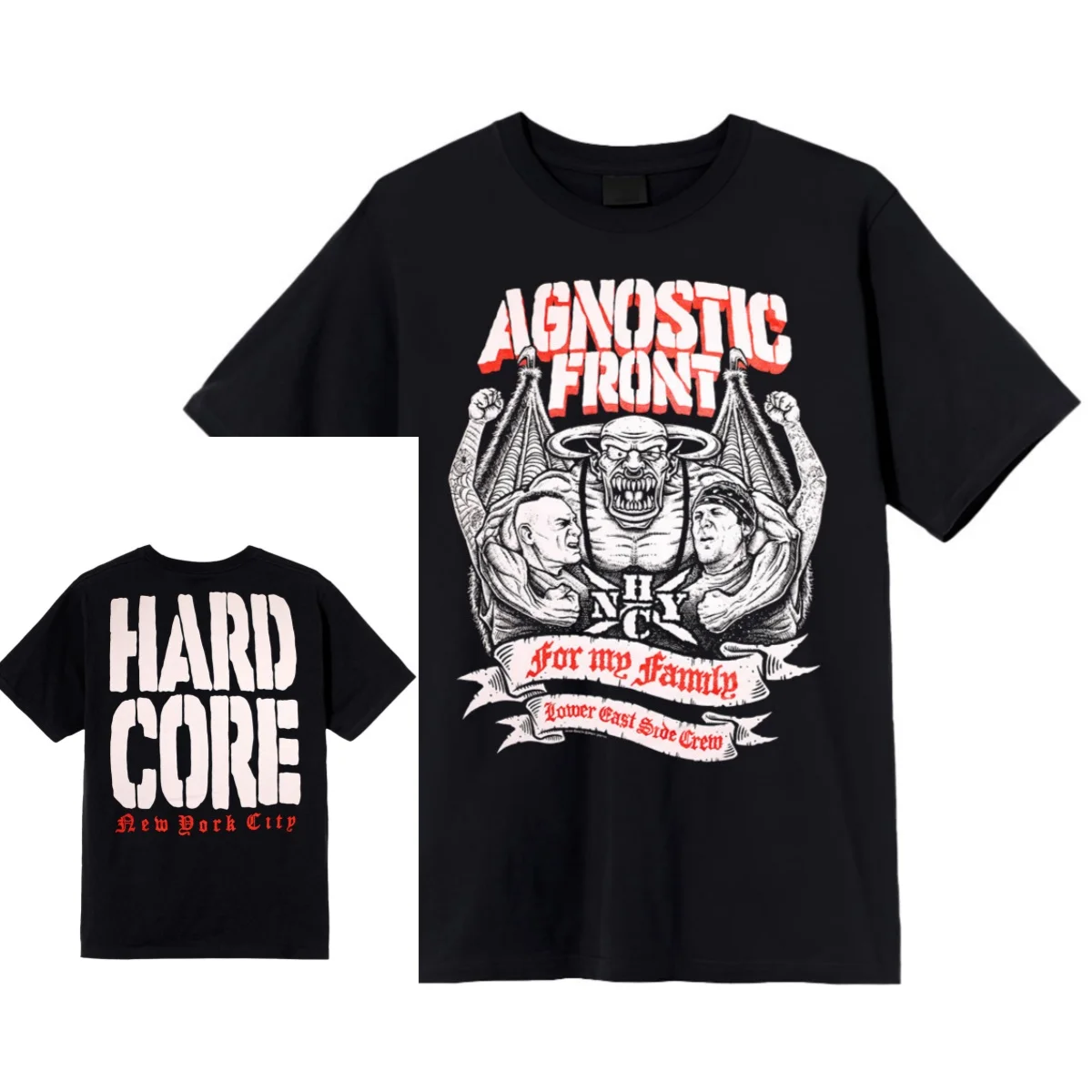 Summer Agnostic Front Graphic Cotton Band T-shirt Unisex Summer Short Sleeve Fashion Brand Tee Luxury Casual Vintage Tees