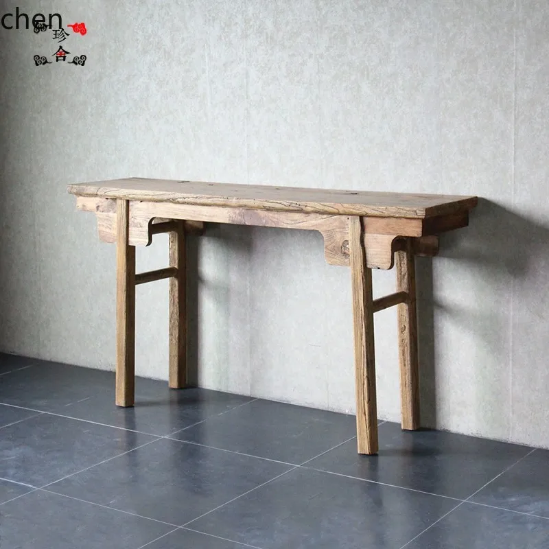 YFY Old Elm Old Door Panel Altar Storage Rack Flur Partition Household Altar