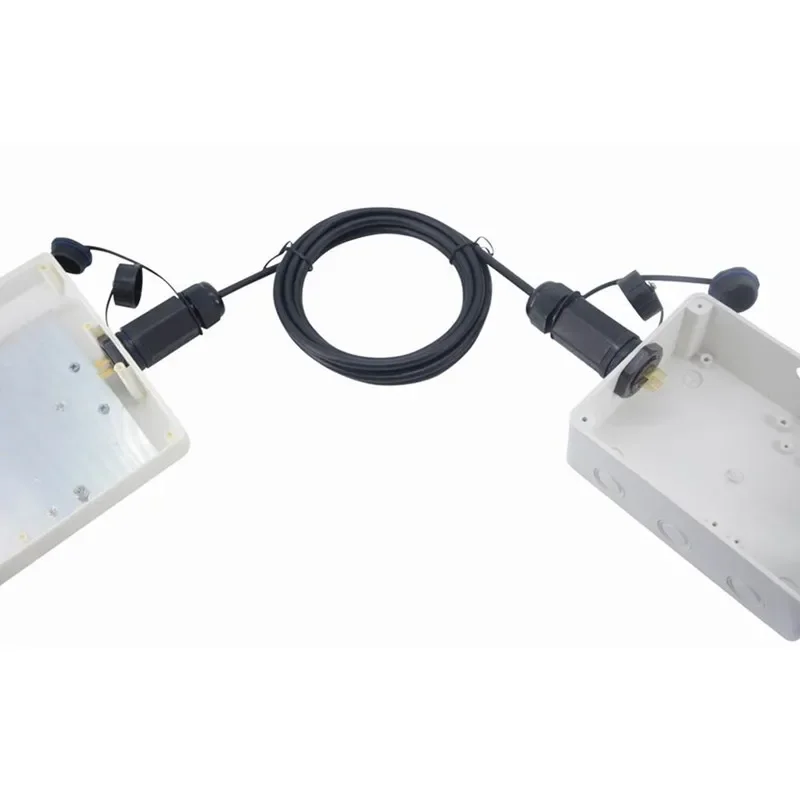Câble étanche HDMI 2.0, connecteur d'aviation 4K 2160P 20 broches, adaptateur de Module double passage HDMI, prise de Transmission de Signal vidéo
