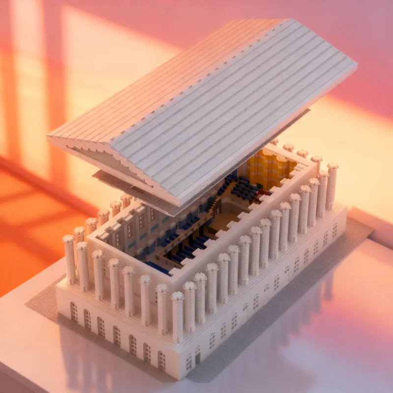 

18625pcs MOC Birmingham Town Hall With Interior Architecture Model Building Blocks DIY Gift Creative Collectible Display Decor