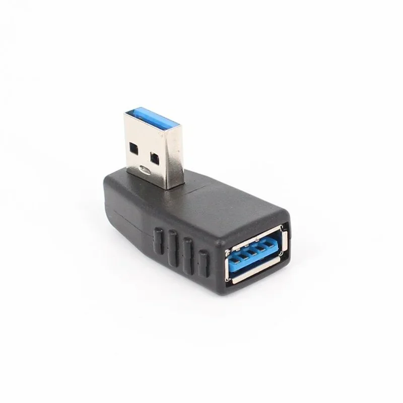 90 Degree Left Right Angled USB 3.0 A Male To Female Adapter Connector for Laptop PC Whosale&Dropship