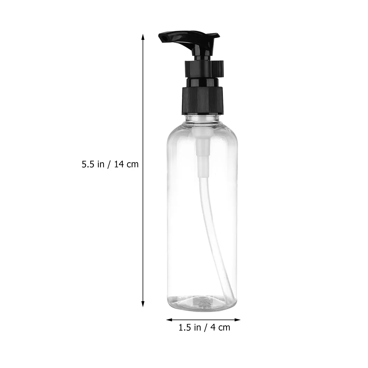 

4Pcs 100ml Mini Shampoo Bottles Tough Durable Plastic Press Pump Lotion Dispensers Portable Travel Containers Black