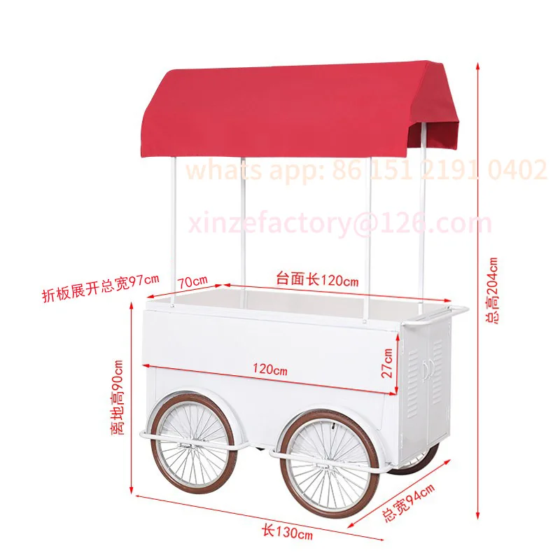 تخصيص الحديد المطاوع السلع المنقولة الحلوى المشروبات تعزيز سوق السيارات السوق الليلي وجبة خفيفة شارع كشك السيارة