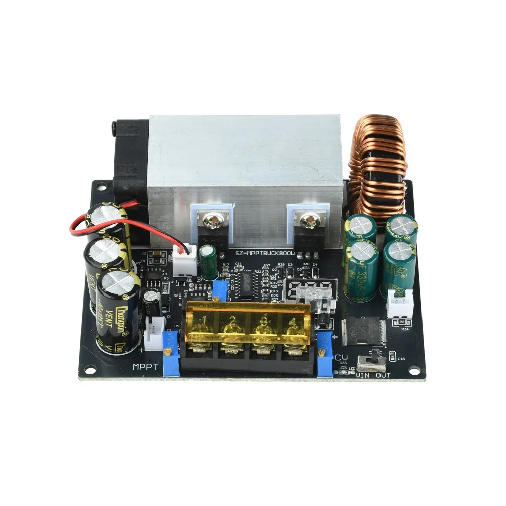 MPPT Solar Charge Controller 18-90V Input 800W, Step-Down 0-25A 2-60V Adjustable, for Lithium Battery & Solar Panel Charging.