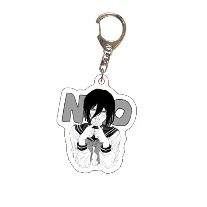 NEW Anime Keychain Cosplay Cute Denji Pochita Makima Power Beam Angel Acrylic Key Chain Pendant Keyring