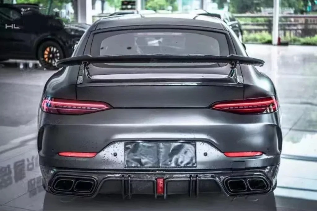 سبويلر الناشر الخلفي من ألياف الكربون Amggt50 Gt43 Gt53 #3