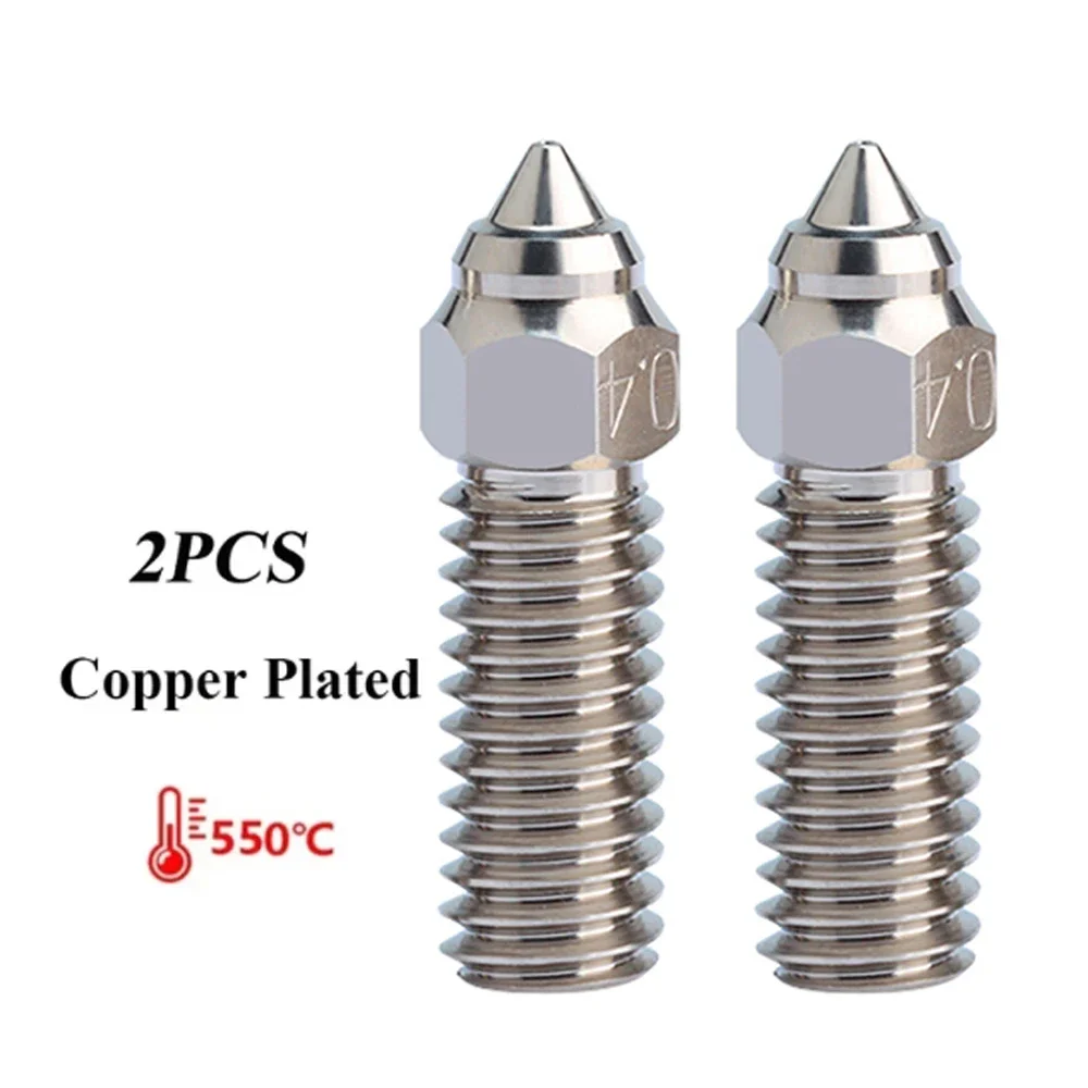 Nozzle voor Creality K1 K1 Max Ender 3 V3 KE CR-M4 Bimetaal Geplateerd Koper Hardstaal Messing voor Vyper Kobra Sovol SV06 plus/SV07