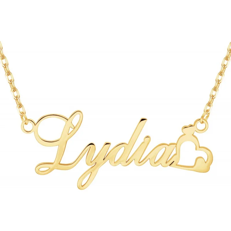 

Personalized Custom Name Necklace - 925 Sterling Silver/18K Gold/Rose Gold Plated, 5 Length Options (14-22") for Women Men Gifts