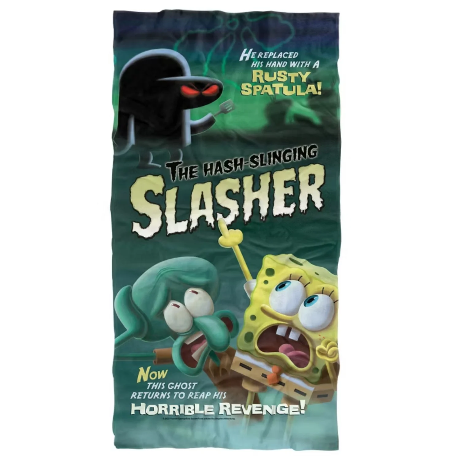 

Пляжное полотенце Spongebob Hash Slinging Slasher, 140x180 см, мягкое впитывающее вещество, устойчивое к пиллинг