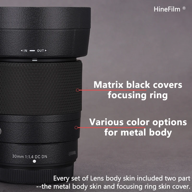 Sigma 30 1.4 X / E Mount Lens Decal Skin Wrap for Sigma 30mm f/1.4 DC DN Contemporary X / E Mount Lens Sticker