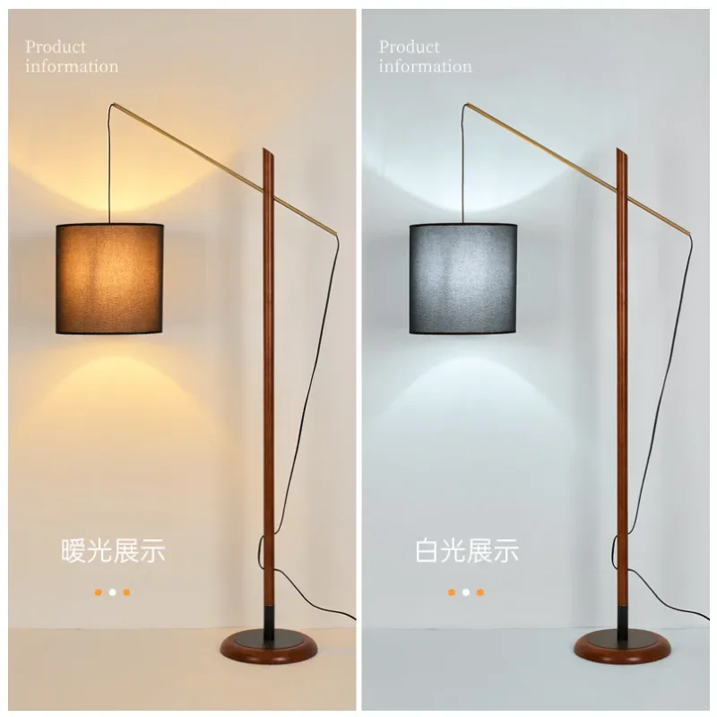 Imagem -05 - Criativo Retro Pesca Led Floor Lamp para Sala de Estar Sofá Side Reading Light Luzes em pé Bedroom Bedside Lamp E27