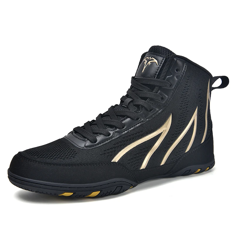 

Мужские высокие боксерские кроссовки с дышащей сеткой, профессиональные кроссовки для борьбы, тренировок и соревнований