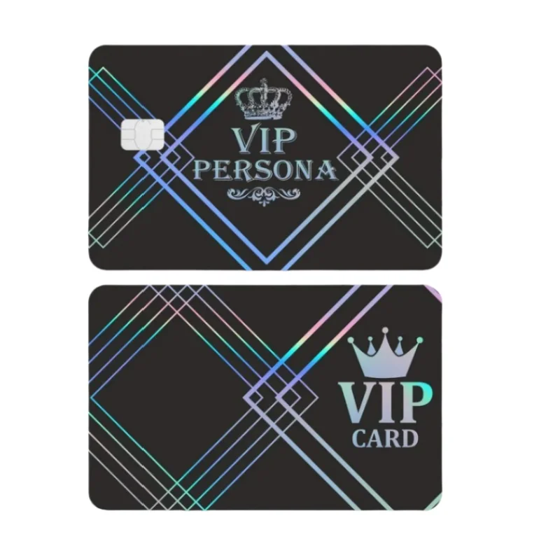 Laser Vip Credit Card Patch Front Back Bank Student  Bus Card Decoration Anti Slip Wear Resistant Women Toy