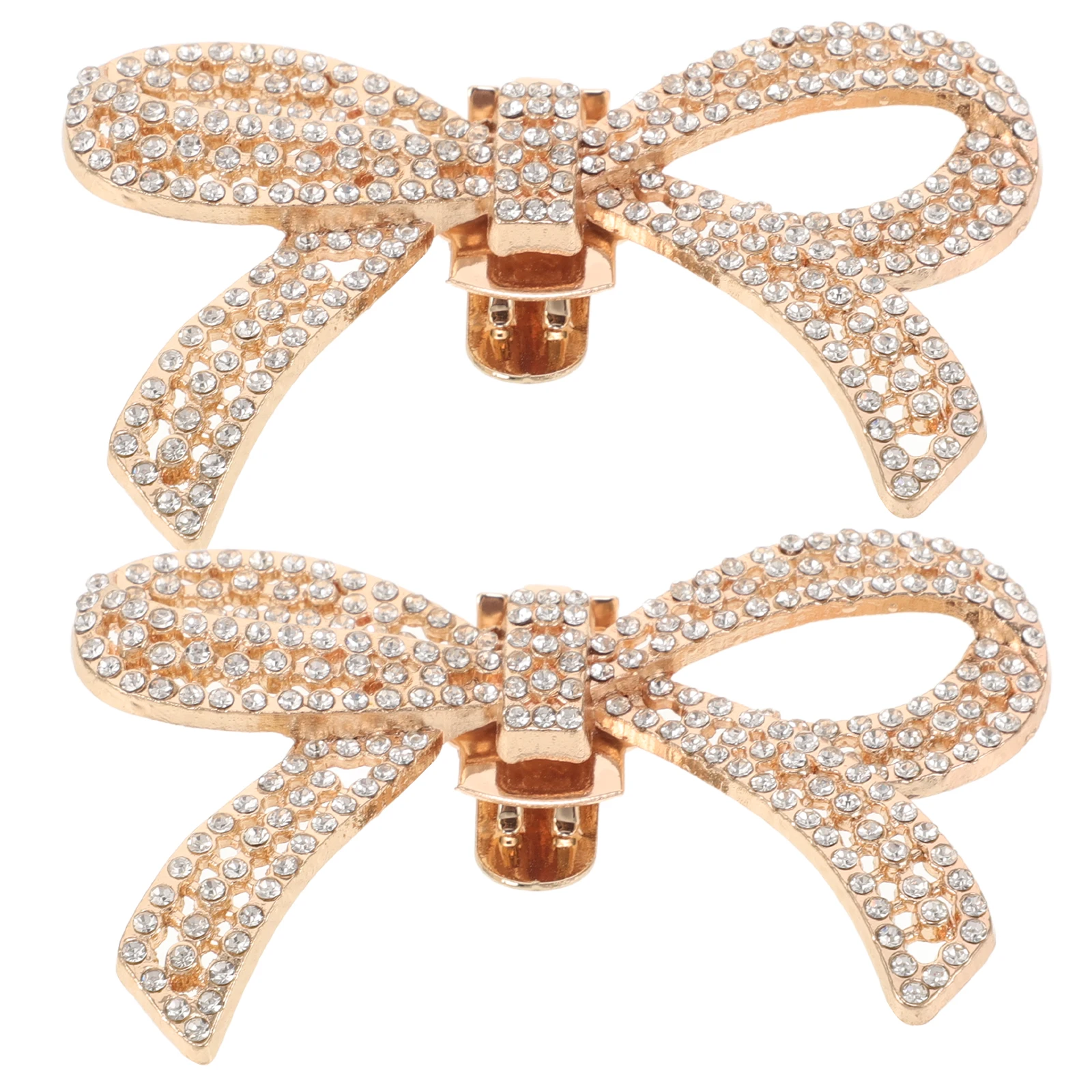 

Rhinestone Shoe Clips Bling Charms Decorative Ribbon Bowknot Crystal Buckles Bride Wedding Party Shoes Jewelry Storage
