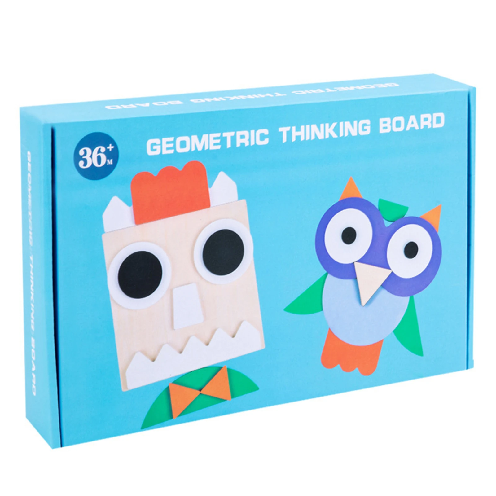 Geometric Wood Shape Puzzle Early Learning Educational Toys For Kids