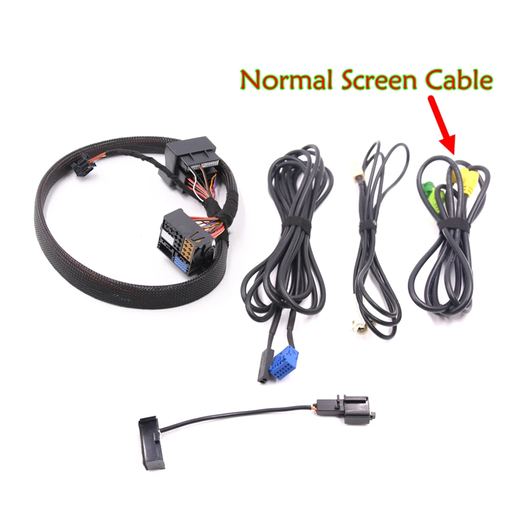 MIB STD2 ZR NAV Discover Pro Radio Adapter Cable Wire Harness With 2 to 1 Cable For Golf 7 MK7 Passat B8 Tiguan MQB CAR