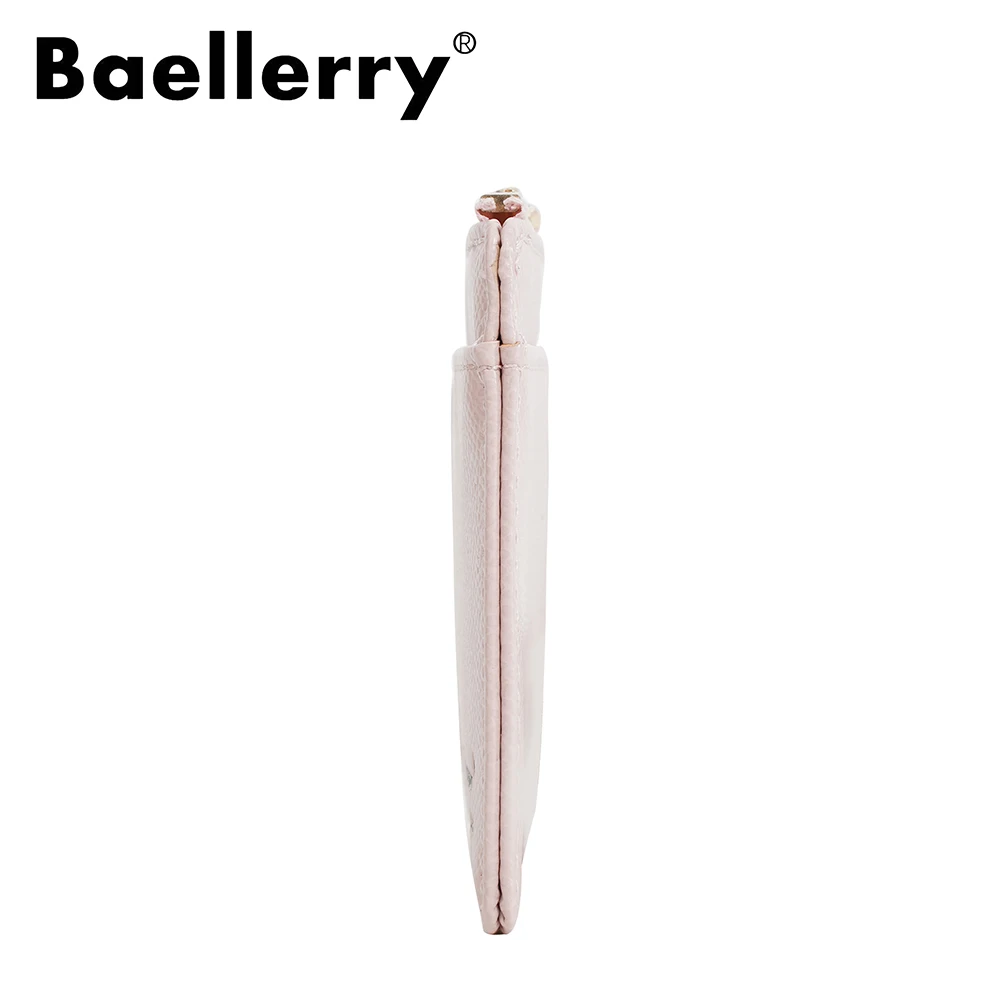 베일러리 여성용 카드 홀더 키체인 포함 인스타일 멀티 카드 지갑 슬림 지퍼 동전 지갑 패션 미니 지갑 키용