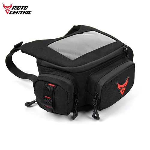 Imagen 2 del producto Bolsa frontal para motocicleta con pantalla táctil, impermeable, para ciclismo, navegación, almacenamiento de manillar, riñonera para Vespa 150 TMAX 530 560 GTS250