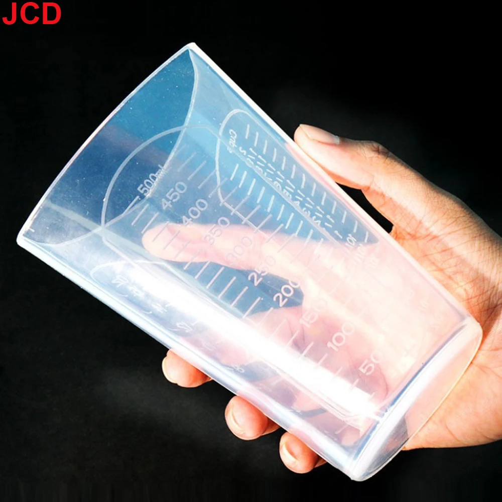 JCD 50ML-1000ML Silicone Triangle Graduated Measuring Cup Liquid Container Epoxy Resin Making Tools Accessories Silicone Molds