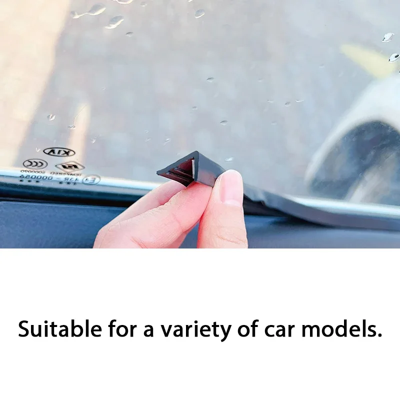 Universal Car Window Seal Strip Rubber Car Side Window Gap Filler Noise Insulation Waterproof Windproof 7-Shape Sealing Strips