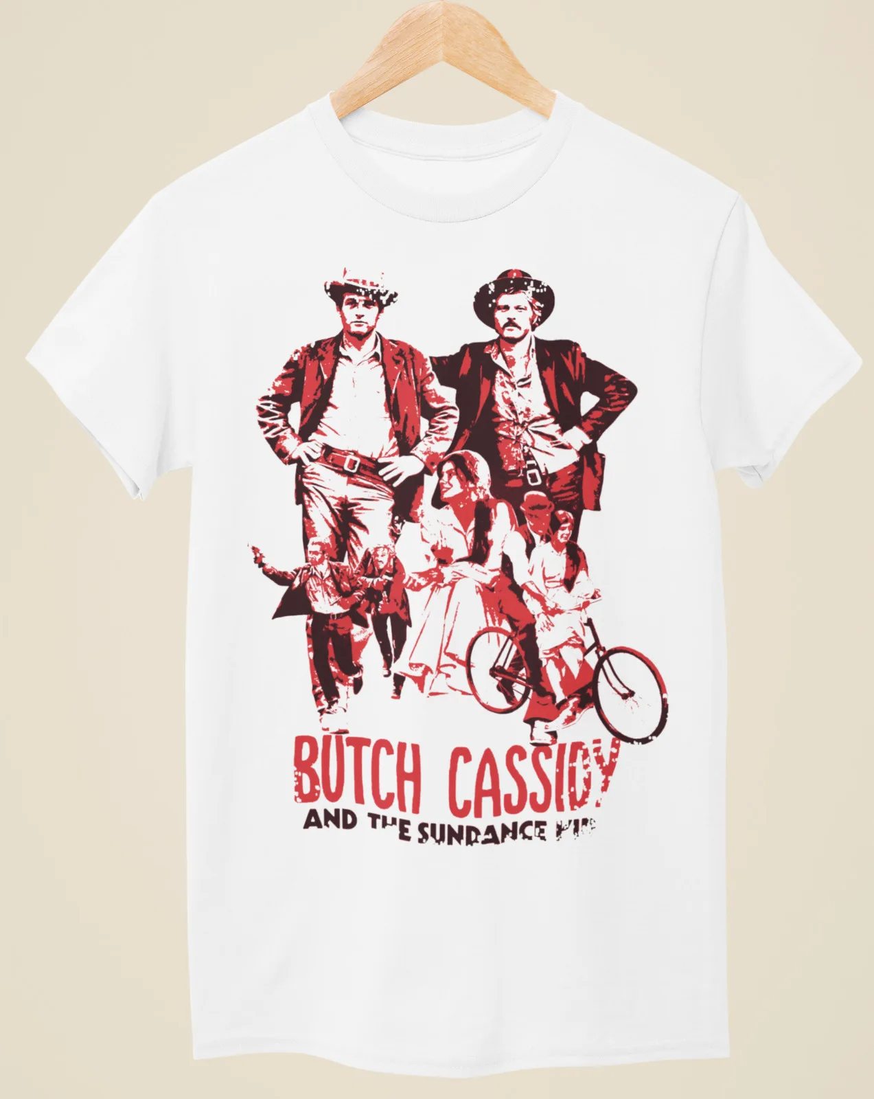 Butch Cassidy and the Sundance Kid Movie Poster Inspired White T Shirt