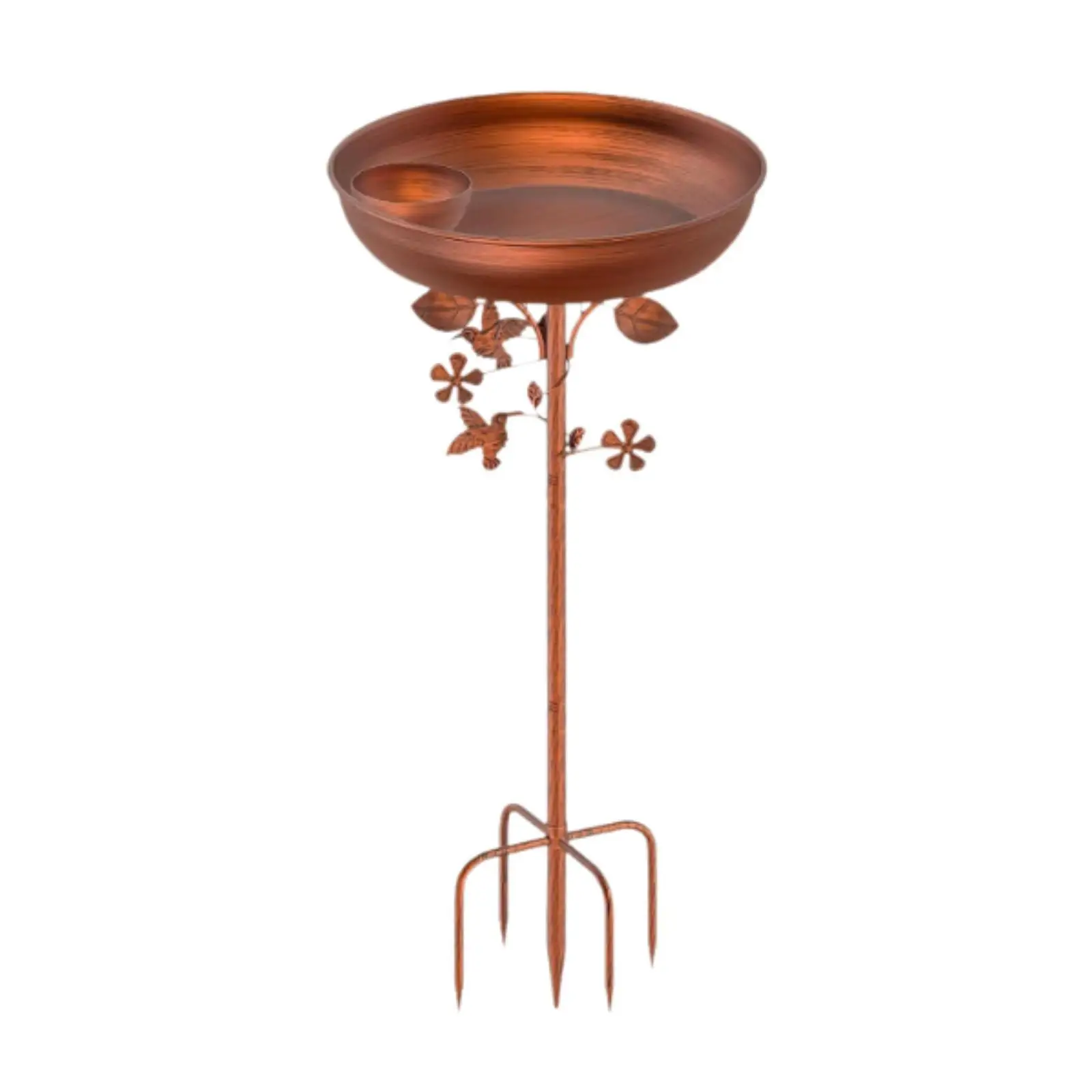 

Garden Bird Bath Iron Decorative Unique Design Birdbath for Patio Lawn Yards