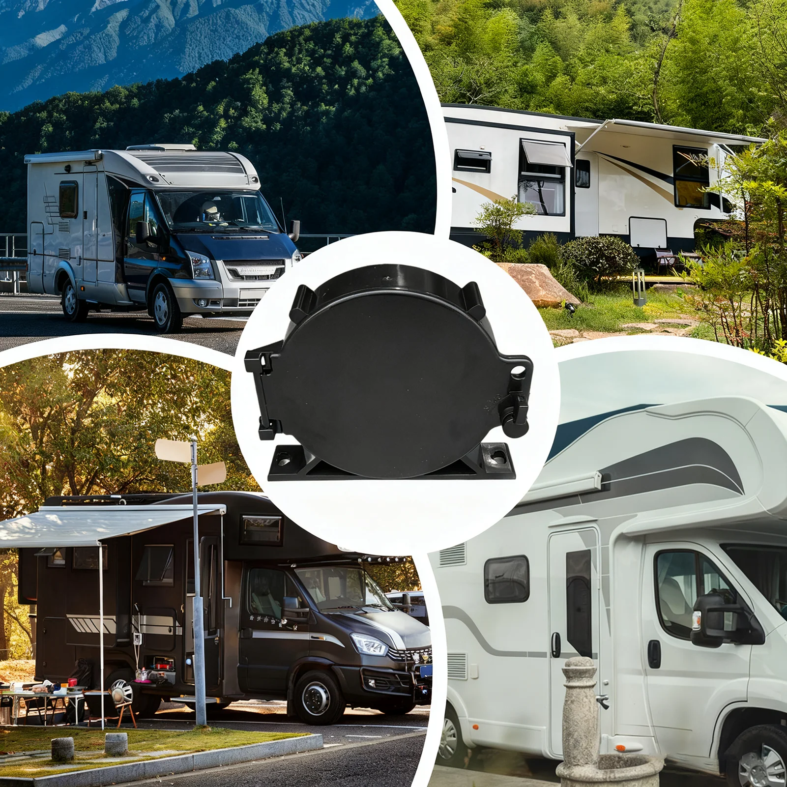 

Крышка канализационного отверстия для автофургона с замком, 2 шт./компл., защитная крышка для канализационной трубы для автофургона, герметичная сливная крышка для канализационной трубы для автофургона