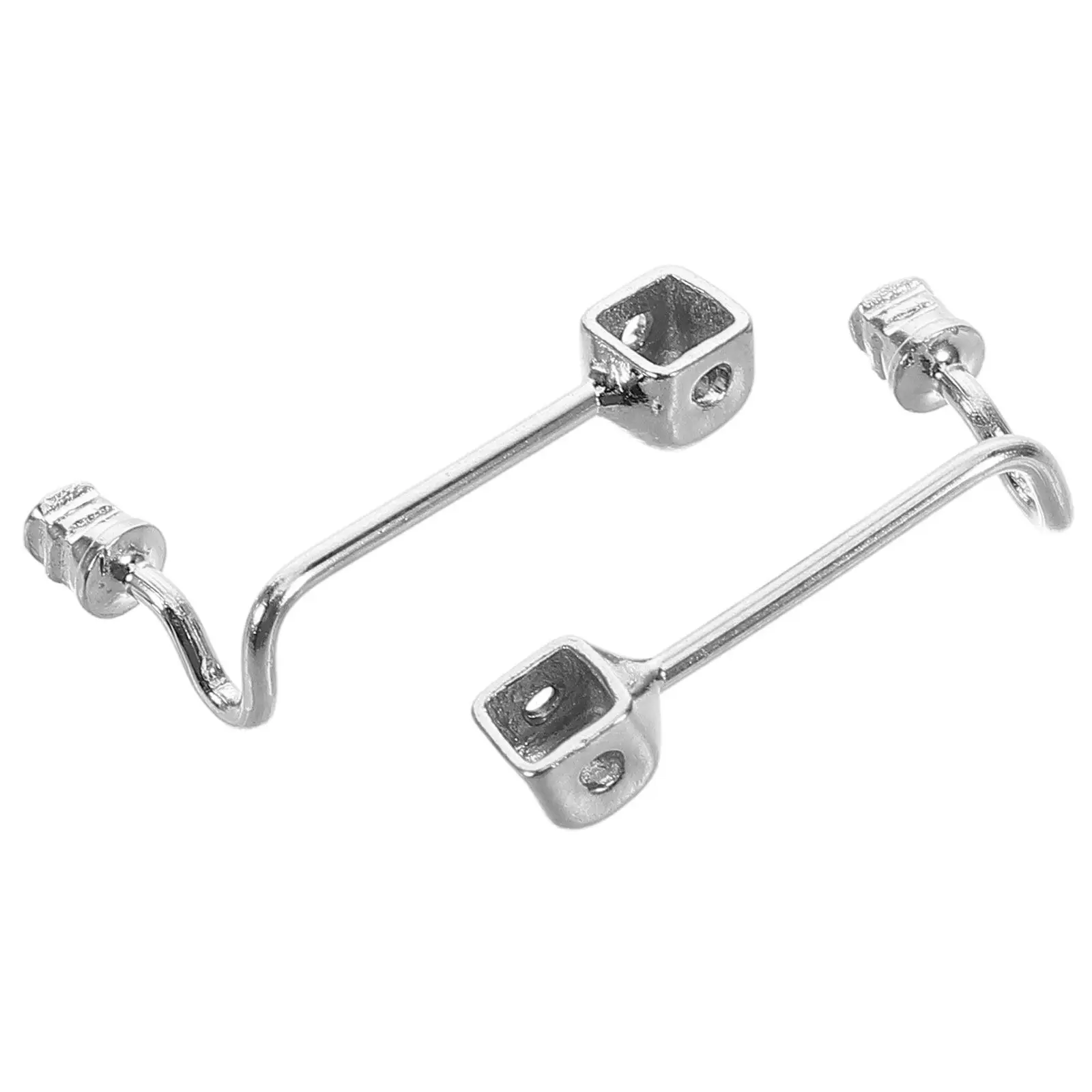 

2Pcs Stainless Steel Eyeglass Nose Pad Holder Screw Type Square Head Nose Bridge Support Rod for Glasses Sunglasses Frame Repair