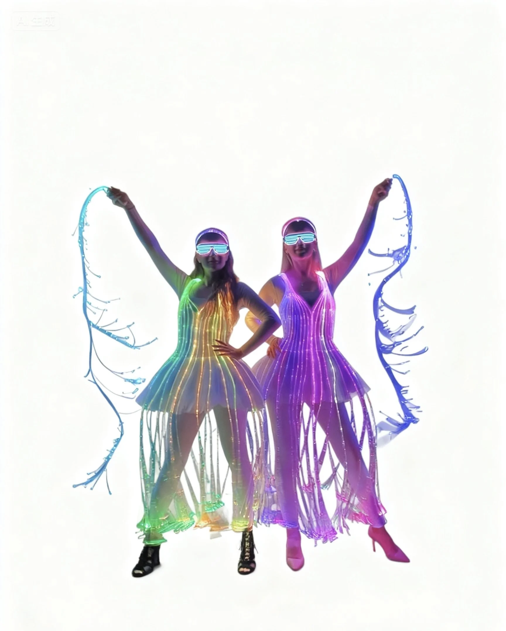 

Светящаяся LED-юбка-туту для балета - оптоволоконная светящаяся юбка с изменением цвета для выступлений и танцевальных костюмов