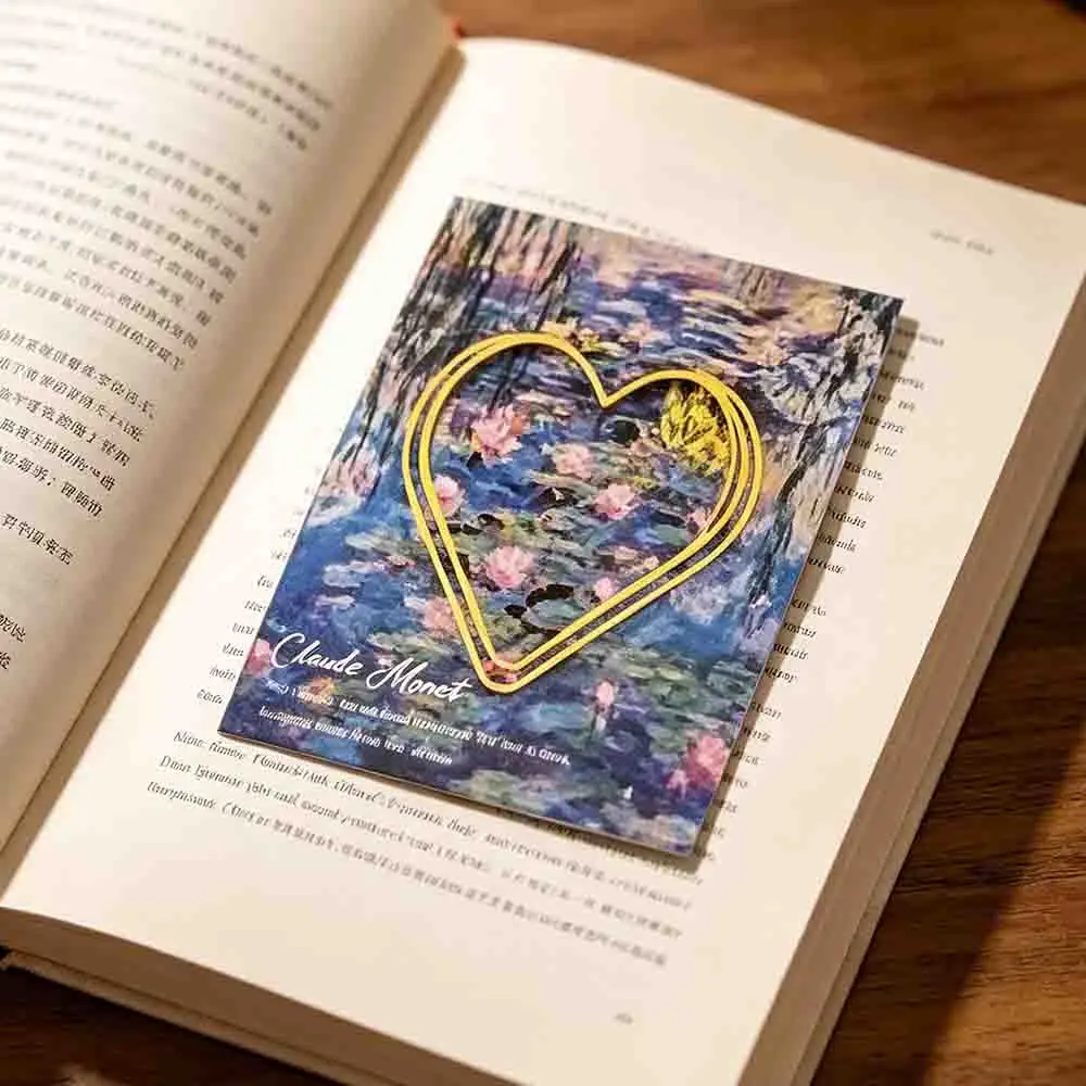 2026 Love Oil Painting Bookmark High-grade and Exquisite Metal Van Gogh Bookmark Graduate Small Gift Student Reward Stationery