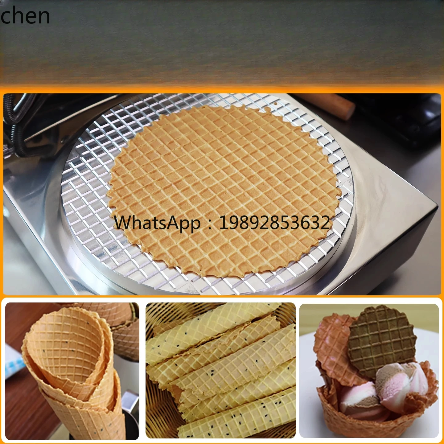 آلة لف البيض آلة مخروط الآيس كريم التجارية آلة رقاقة الروبيان اليدوية لفة البيض المقرمشة