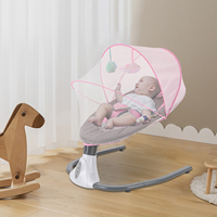 Pink Baby Electric Rocking Chair, Bluetooth Rocking,Suitable For Babies Weighing 2 To 12 Kilograms, Used From 0 To 18 Months Old