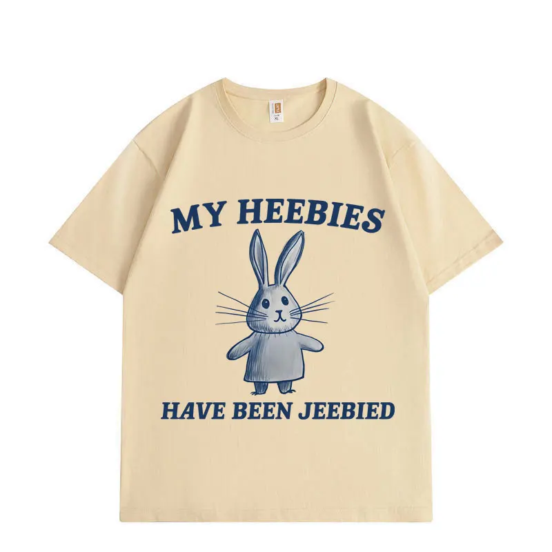 بلدي Heebies كان Jeebied تي شيرتات عجيبة موضة خمر تي شيرتات قصيرة الاكمام الرجال النساء الملابس عالية الجودة القطن تي شيرت