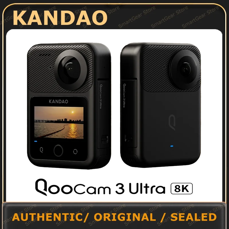 

KanDao QooCam 3 Ultra 360 Action Camera,8K Waterproof Sports Camera with Dual 1/1.7" Sensors,96MP Photo,HDR,F1.6 Fast Aperture,