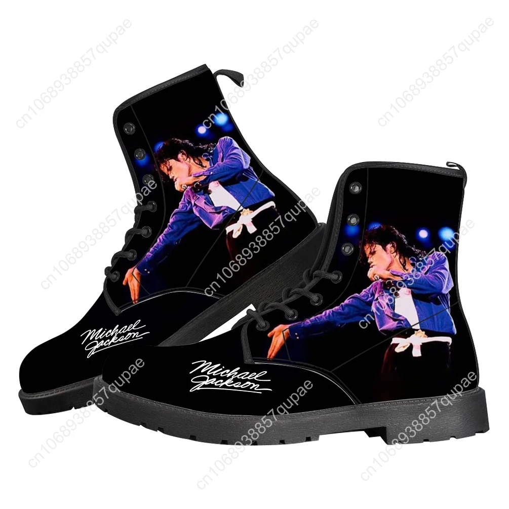 Michael Jackson Casual Boots Pop Singer Dancer Mens Womens Shoes Fashion 3D Boot Outdoor High Quality Couple Customize Made Shoe