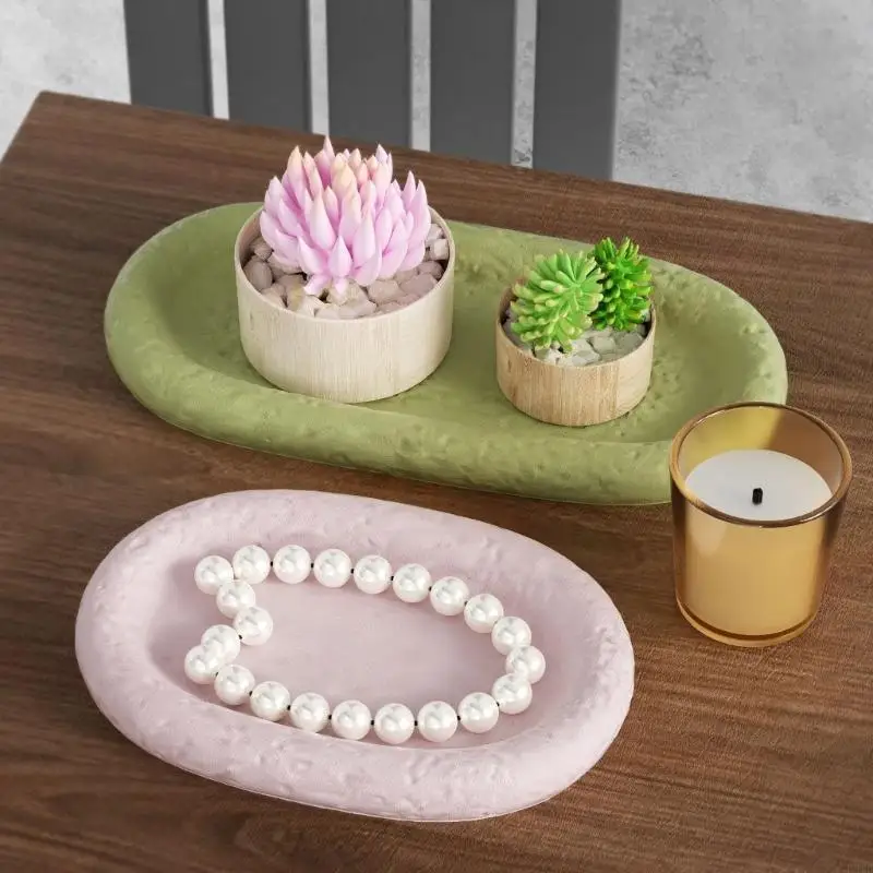 

Unique Silicone Mold Party Serving Tray Mold Silicone Crafting Plate Moulds F3MD