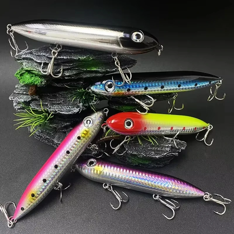 Big Floating Pencil Fishing Lures 125mm 26g Top Water Artificial Bait Pesca Wobbler for Carp Walking the Dog Swimbait Equipment