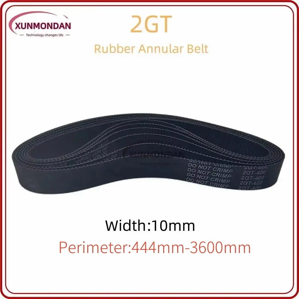 

Xunmondan 2GT/GT2 Timing Belt 444/450/460/500/550/600/610/640/680/700/710/752/760/800/810/900/976/1000/..../3600mm Width 10mm